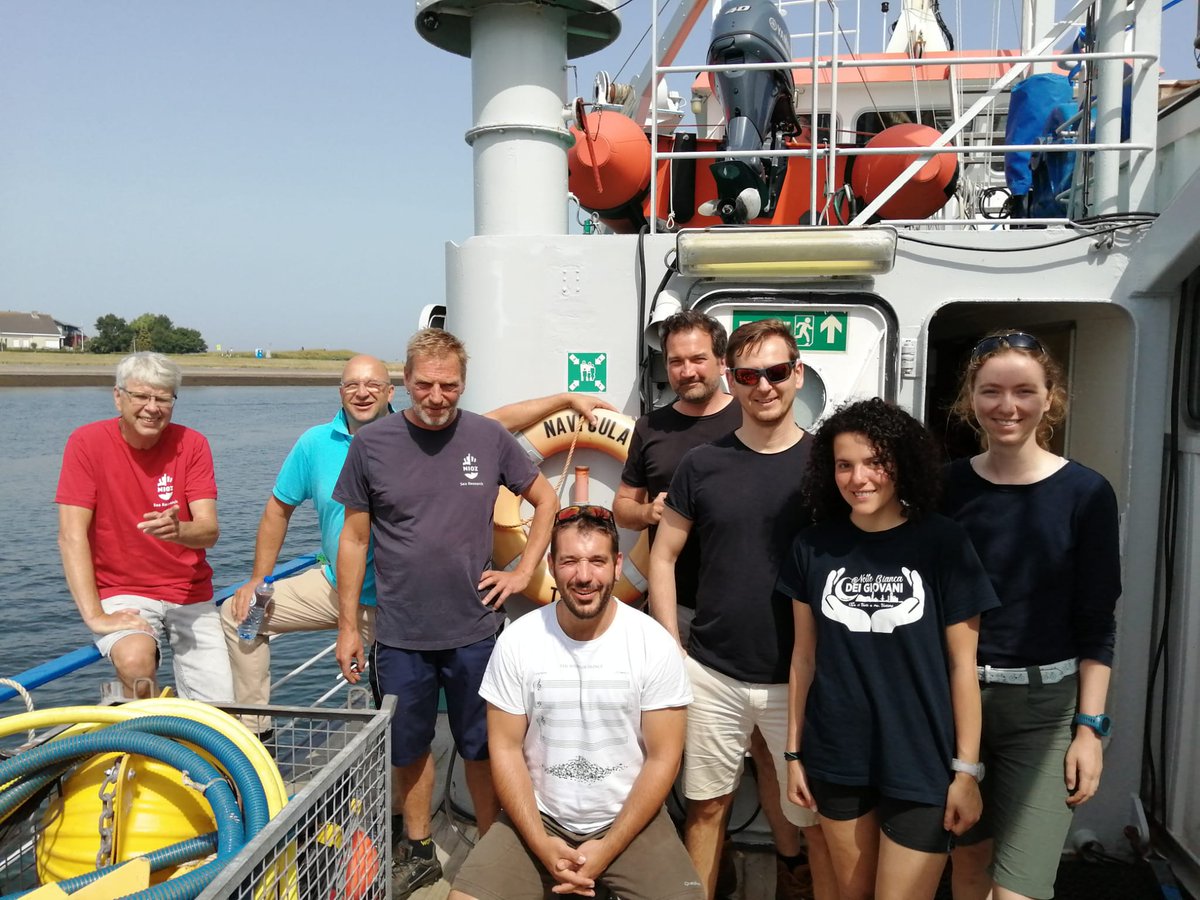 This is us. We finish our #methane, #microplastics and #nanoplastics sampling project. I had an awesome time with the people on board the research vessel Navicula. Now looking forward to the analysis. @NIOZnieuws @apcg_imau