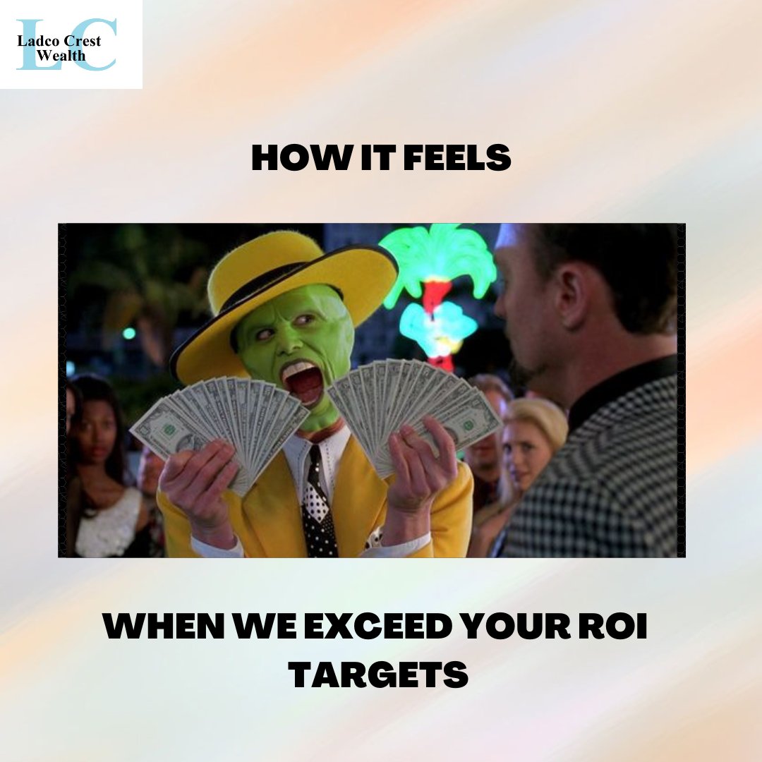 LadcoCrest's tweet photo. Agree?
#financialfreedom #finance #financialgoals #financialadvisor #Lcwm #financialliteracy #wealth #financialservices #advisory #investments #ladcocrestwealth #investors #ROI https://t.co/954pvZ77Hb