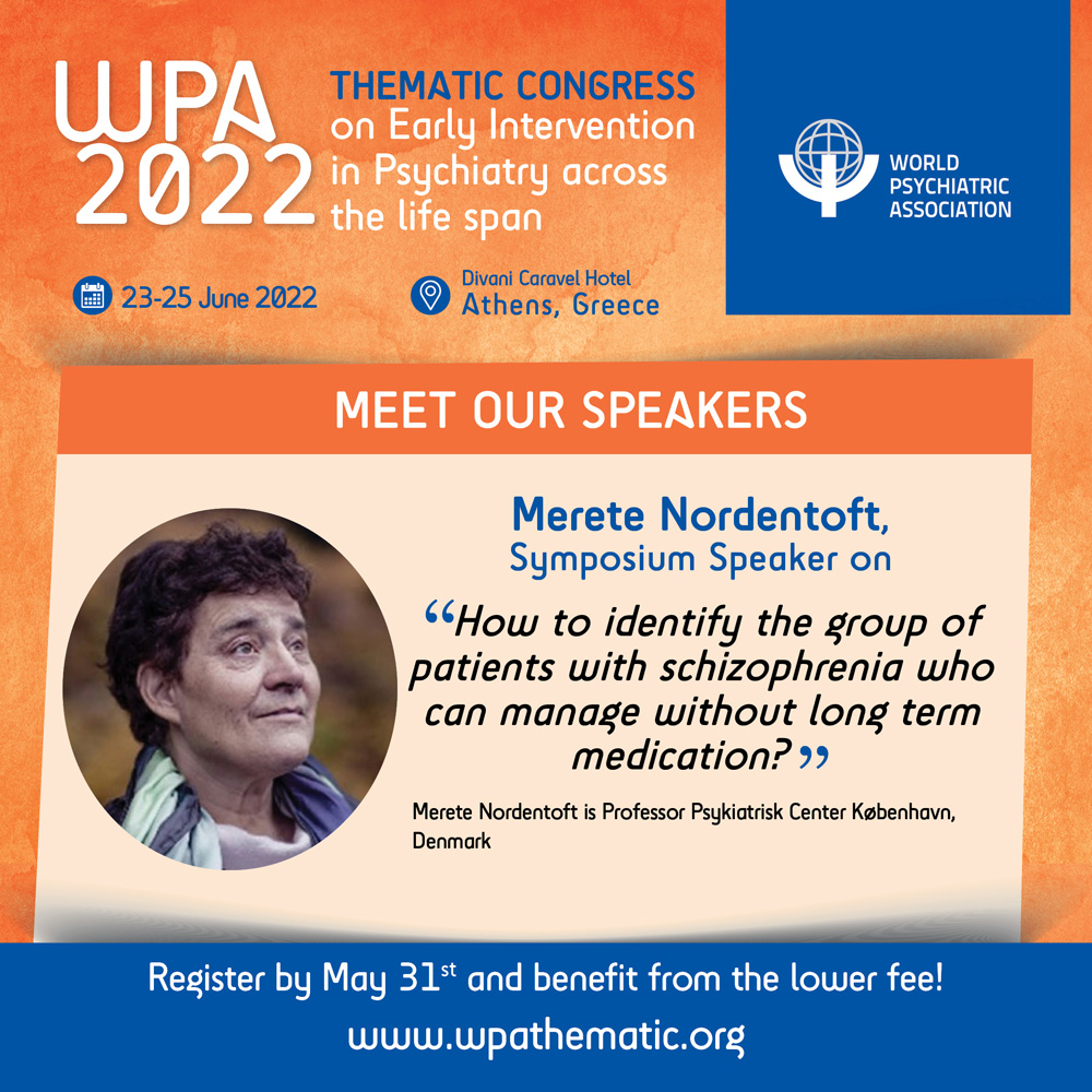 WpaThematic's tweet photo. ➡️ Meet our Speakers
📌WPA Thematic Congress on Early Intervention in Psychiatry across the Life Span
📆 June, 23-25 2022
https://t.co/guSJlDawly
#symposiumspeaker #wpathematic https://t.co/izIgsT3nrX