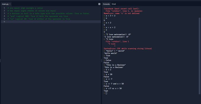 Day 1. Revisited the basics of python using the interpreter #100DaysOfCode https://t.co/Cah9mYgdwg