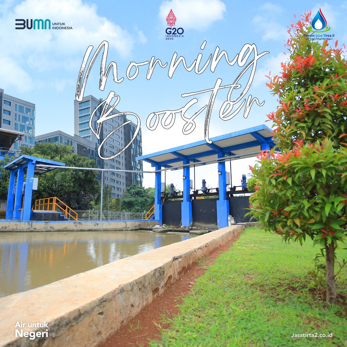 jasatirta_2's tweet photo. Hallo #SobatAir selamat hari senin

Semangat, tetap berpikir positif, dan bagikan aura Positif ke setiap rekan kerja kita

#BUMNuntukIndonesia #JasaTirta2
#SobatAir #WadukJatiluhur #IRHDjuanda
#Indonesia #IndonesiaBersatu #HSEIndonesia https://t.co/hVyjlcwvQB