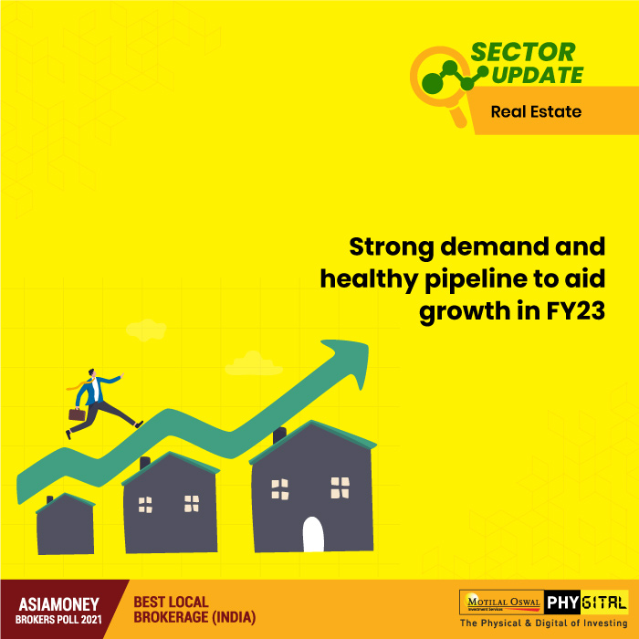 MotilalOswalLtd's tweet photo. #SectorReport : 4QFY22 was a record quarter, with many developers reporting their best ever presales/collections. This led to a strong end to FY22.
Read more: https://t.co/8TAp8xnKD9
Disclaimer: https://t.co/eM5AebNFKJ https://t.co/8RsPCRG3yO
