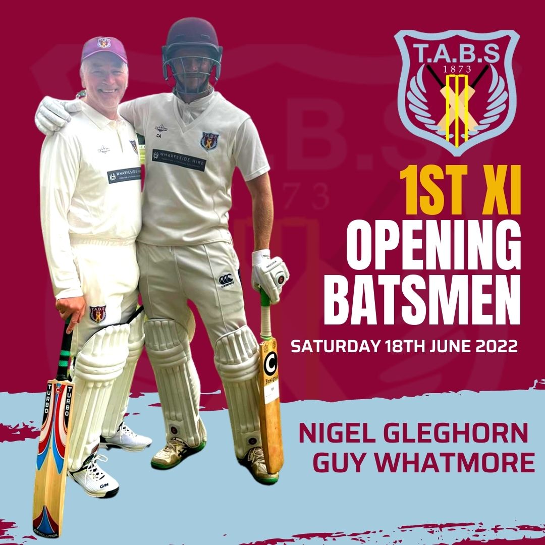 TABS 1st XI played away to Carlton Towers 2nd XI on Saturday and won by 3 wickets; and are now placed 5th in the league. Opening batsmen Nigel and Guy (combined age of 100!) opened the batting..