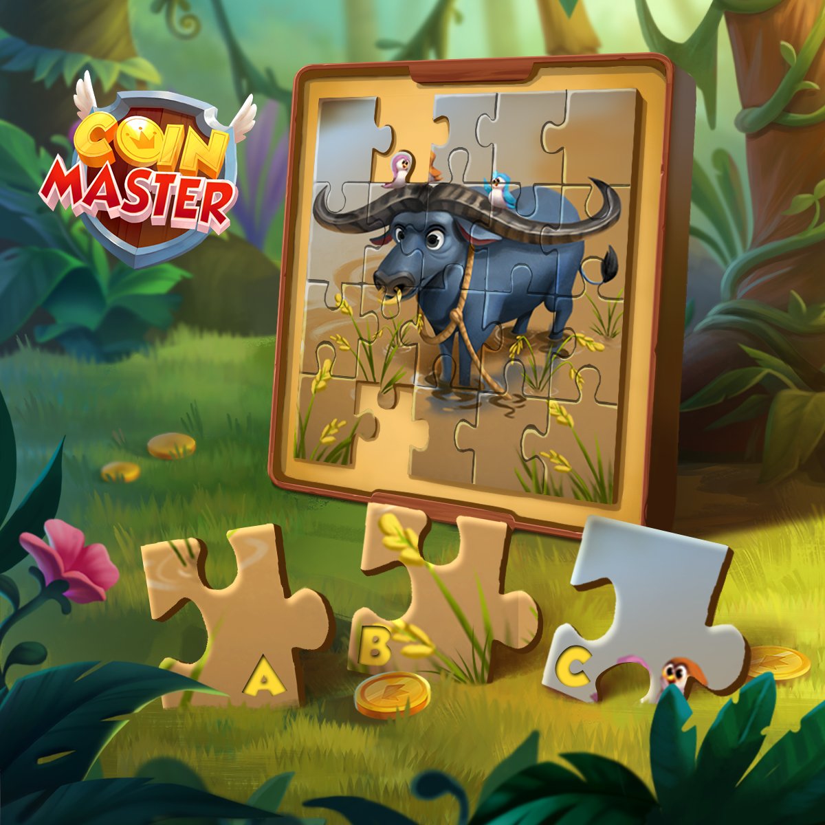 We spy 🕵️‍♀️ an extra piece to this puzzle 🧩  Vikings!
 Is it A, B or C!? 
Tell us below and 𝗬𝗢𝗨 𝗰𝗼𝘂𝗹𝗱 𝗯𝗲 𝗮 𝗹𝘂𝗰𝗸𝘆 𝘄𝗶𝗻𝗻𝗲𝗿 𝗼𝗳 𝟴𝟬𝟬 𝘀𝗽𝗶𝗻𝘀!