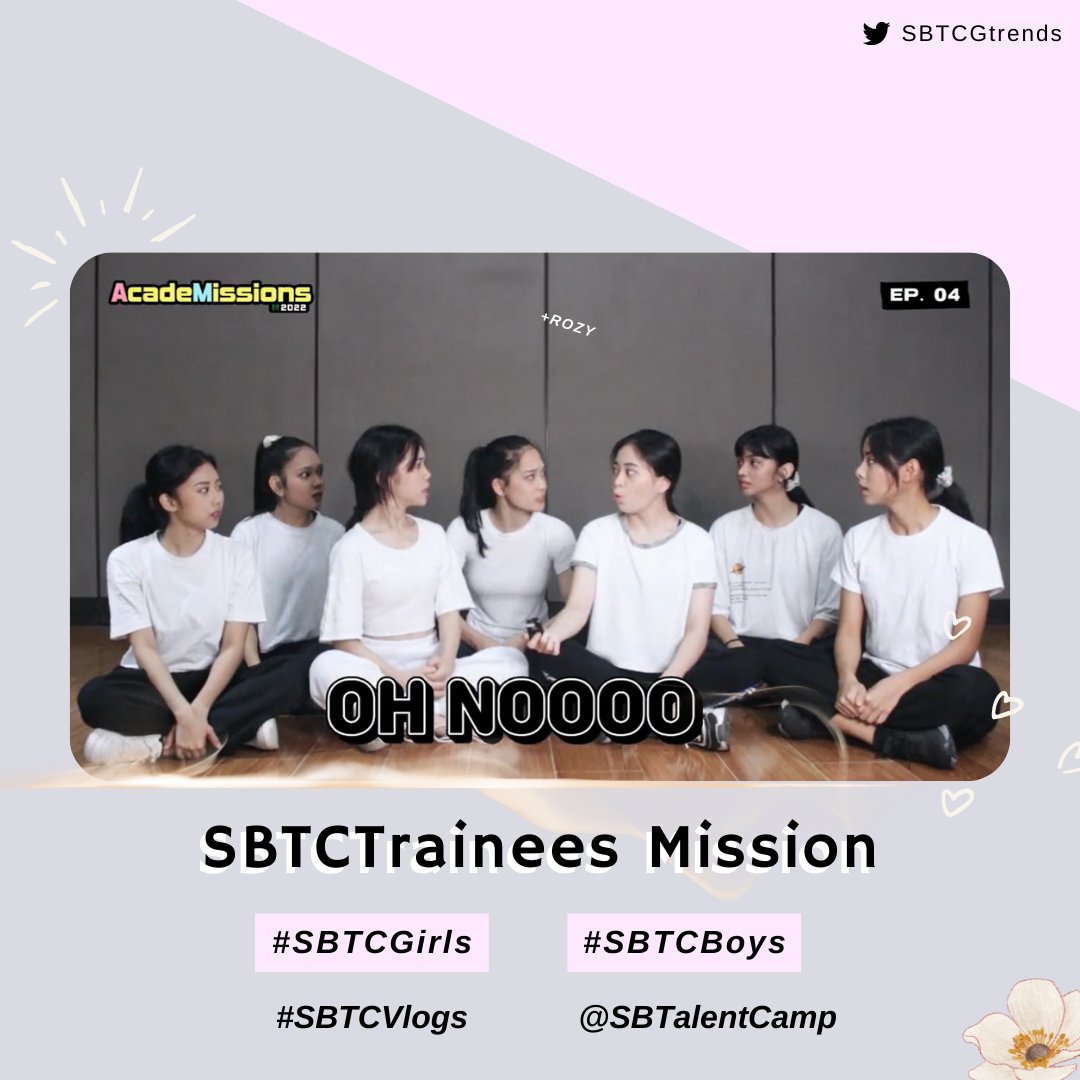 YGIGtrends's tweet photo. 🎉 [TWITTER PARTY]

Miss the #SBTCGirls doing mission? 

Let's watch the #AcadeMissions as #SBTCTrainees implement to make a complete performance in just 2 days! 😎

SBTCTrainees Mission
#SBTCVlogs @SBTalentCamp https://t.co/S784rWntv3