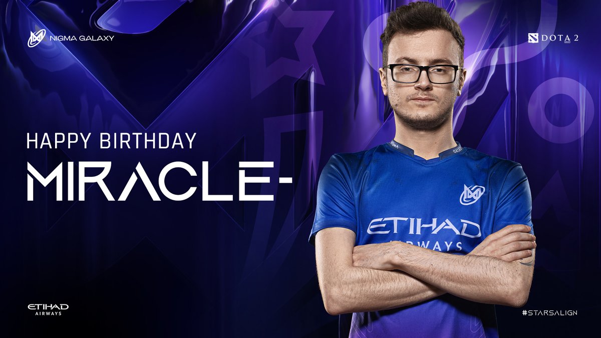 NigmaGalaxy's tweet photo. Happy Birthday Amer🥳

Every comment, like and retweet will be added to @NigmaMiracle's net worth today!

#StarsAlign #NGXdota https://t.co/5jqwlyPLiP