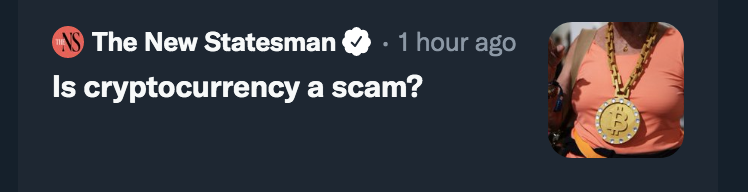 CounterTrade_Me's tweet photo. When you see headlines like this pop up after a crash, then you know it's time to start slowly accumulating https://t.co/iNP1Bg1ia3
