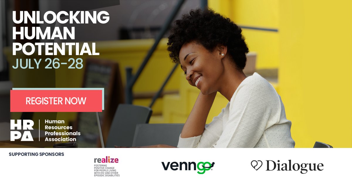 HRPA's tweet photo. Learn from leading experts on pressing workplace issues, including ways to safeguard your organization from risk and unlock human potential. This virtual event will give you the people practices you need to help create an empowered, diverse workforce.

https://t.co/XUmO6W8jdS https://t.co/2y3VfDQymJ