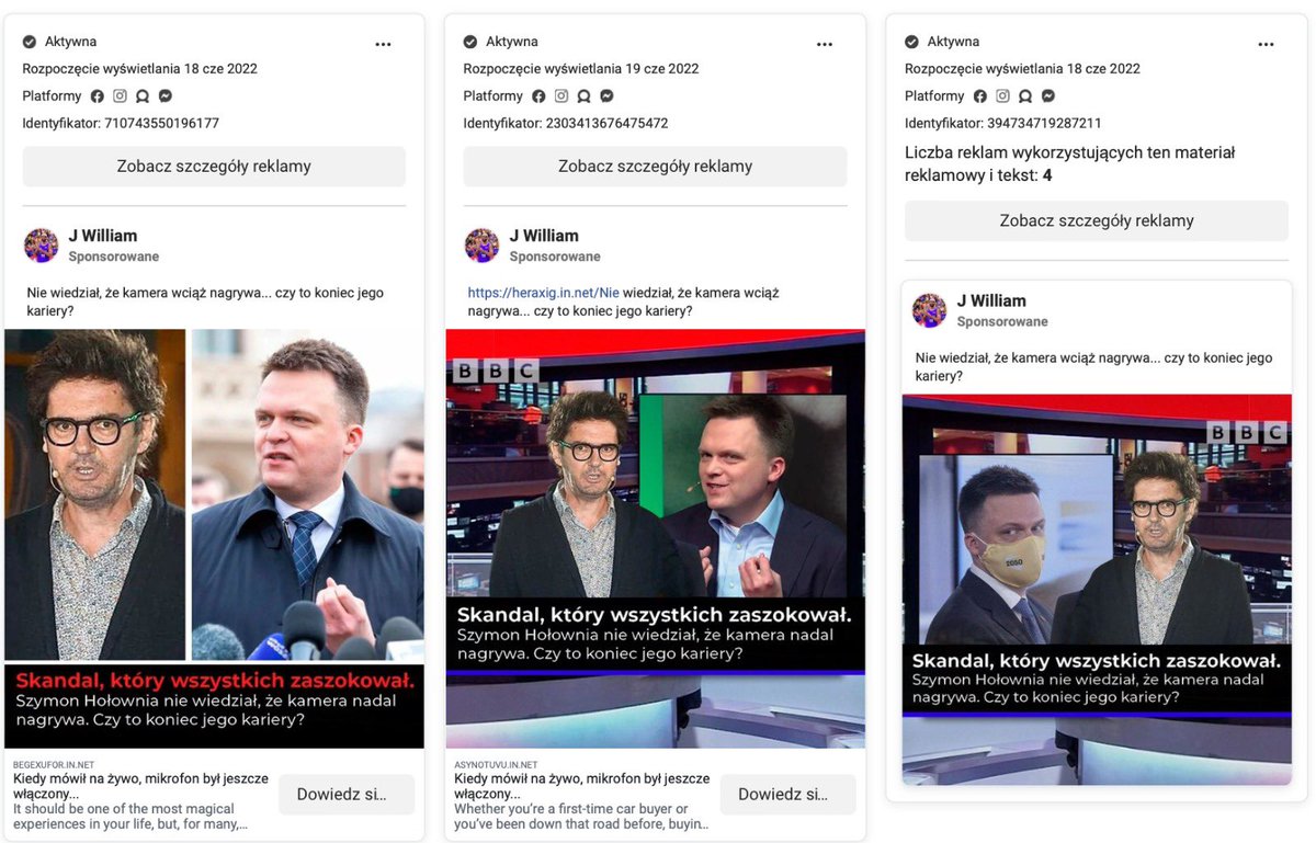 ibimspl's tweet photo. Od 72h w informacyjnej przestrzeni polskiego internetu i social media trwa masowa akcja wyłudzania danych użytkowników. 
➡️ w akcji wykorzystywany jest wizerunek znanych polityków 
➡️ działania oparte o płatną promocje w kanale #Facebook https://t.co/vzTwqY78xB