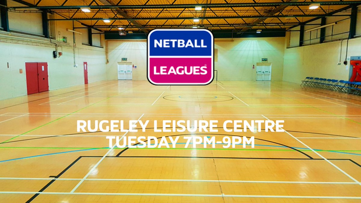 New Netball League starting at Rugeley Leisure Centre
I am looking for teams and individuals to sign up here: netball-leagues.co.uk/league/rugeley…
Tuesdays 7pm-9pm
Starting 12th July
£35 a team, £5 per player per game!