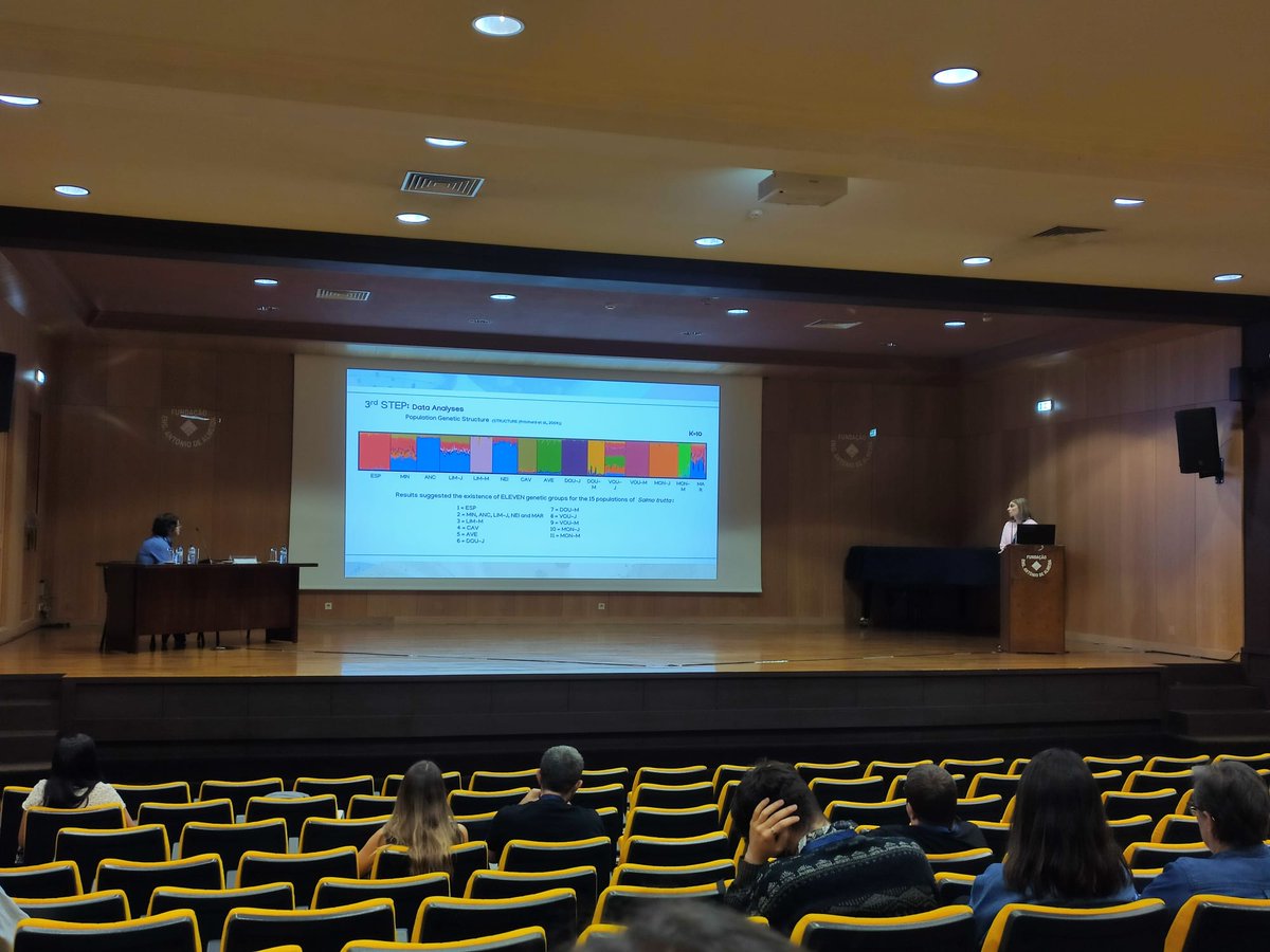 Catarina Mateus (@catarinapmateus) on Twitter photo Joana Pereira from <a href="/univdeevora/">Universidade Évora</a> and <a href="/MARE_centre/">Bianka Galik❄</a> presenting our results on genetic structure of brown trout at <a href="/sibic2022/">SIBIC 2022</a> Well done!
#DiadESproject <a href="/AtlanticArea/">Interreg Atlantic Area</a> <a href="/SIBICorg/">SIBIC | BlueSky: @sibic.bsky.social</a> #browntrout Joana Pereira from <a href="/univdeevora/">Universidade Évora</a> and <a href="/MARE_centre/">Bianka Galik❄</a> presenting our results on genetic structure of brown trout at <a href="/sibic2022/">SIBIC 2022</a> Well done!
#DiadESproject <a href="/AtlanticArea/">Interreg Atlantic Area</a> <a href="/SIBICorg/">SIBIC | BlueSky: @sibic.bsky.social</a> #browntrout