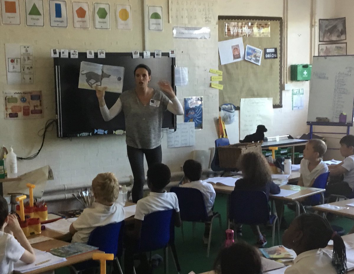Smallwoodschool's tweet photo. Thank you so much @clutherauthor @Head2HeartBooks for coming to Smallwood today. Our children loved your storytelling of Gus and can’t wait to take a copy home to read to their parents.  #empathy #emotionalwellbeing #talkingtochildren #learn2love2read https://t.co/BrCFZbR4WK