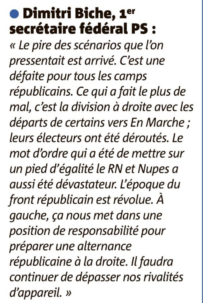 ps_var's tweet photo. .@DimitriBiche, s'exprimait dans @Var_Matin aujourd'hui au lendemain des #legislatives2022
#PartiSocialiste #NUPES https://t.co/AjvTkIujzn
