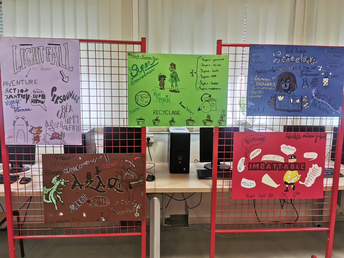 nseguela32's tweet photo. Point final du projet cycle 3 autour de la Bd avec la visite des CM2 au @JeanRostandGers. Du skechnoting au quizz de connaissances, il n'en fallait pas plus pour réussir la rencontre !
#projetBd @actoulouse #projetculturel #lightfallgrandgagnant2022 #liaisoncycle3 https://t.co/szNL6B7KkS