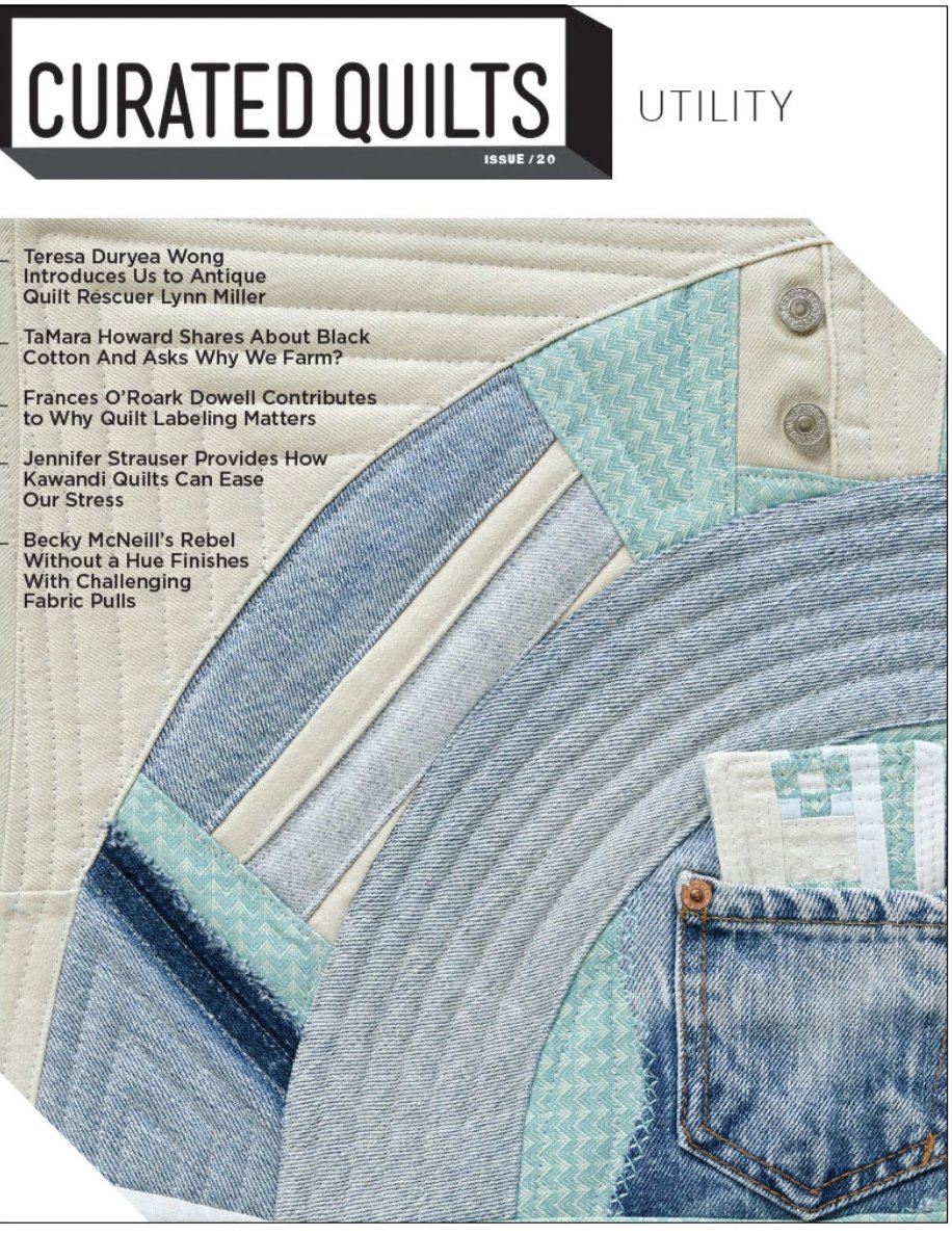 FrancesDowell's tweet photo. So excited to have an article in the upcoming issue of Curated Quilts! #quilts #quiltmaker #amwriting https://t.co/xQuMuLNBIP