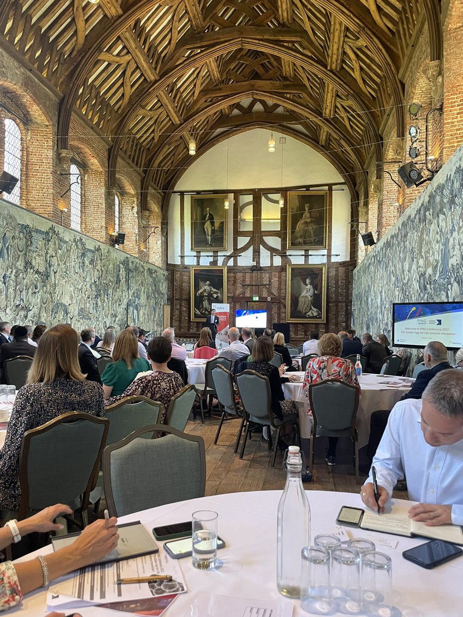 petegooden's tweet photo. At #ping22 conference at the beautiful Hatfield House to hear about ‘The Golden Age of #lifesciences #Innovation’. Looking forward to making new connections and sharing examples of how @UniofHerts can support businesses in the #pharma industry https://t.co/F8mhfsfqx7