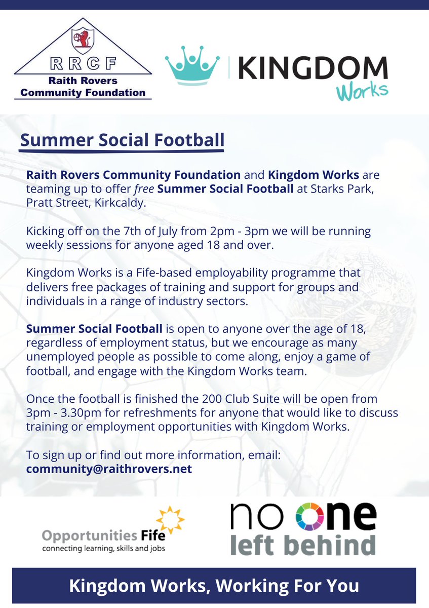 Raith Rovers Community Foundation tweet media