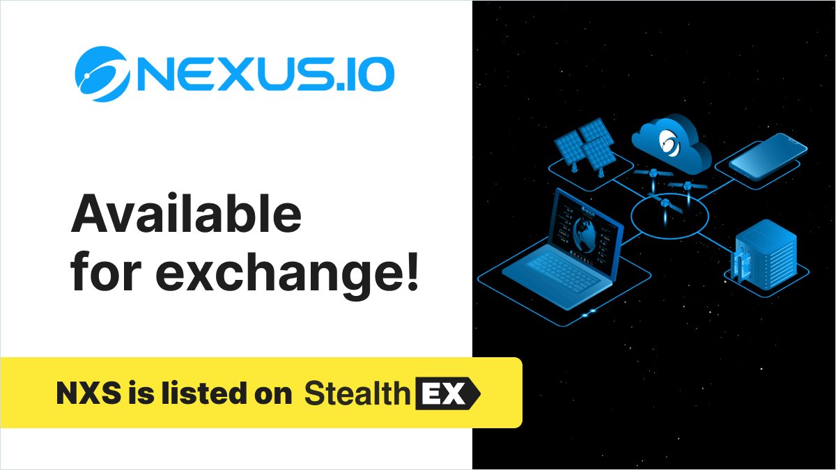Decentralize everything! ✊

<a href="/NexusOfficial/">Nexus</a> is a next-generation #blockchain technology that is re-building the Internet from the ground up 🕸️

Exchange $NXS with 450+ coins without registration in less time than it took to type this tweet 👇
stealthex.io/?to=nxs