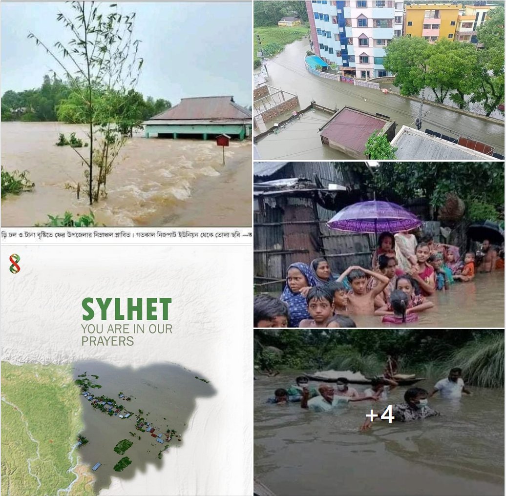 sujiturp's tweet photo. Flash flood in northeast Bangladesh. If you believe that Climate Change is not real, what will you say to these innocent kids? (Photo credit: FR. Sumon, KUAA, BIP) https://t.co/v5NEPEAv2Q