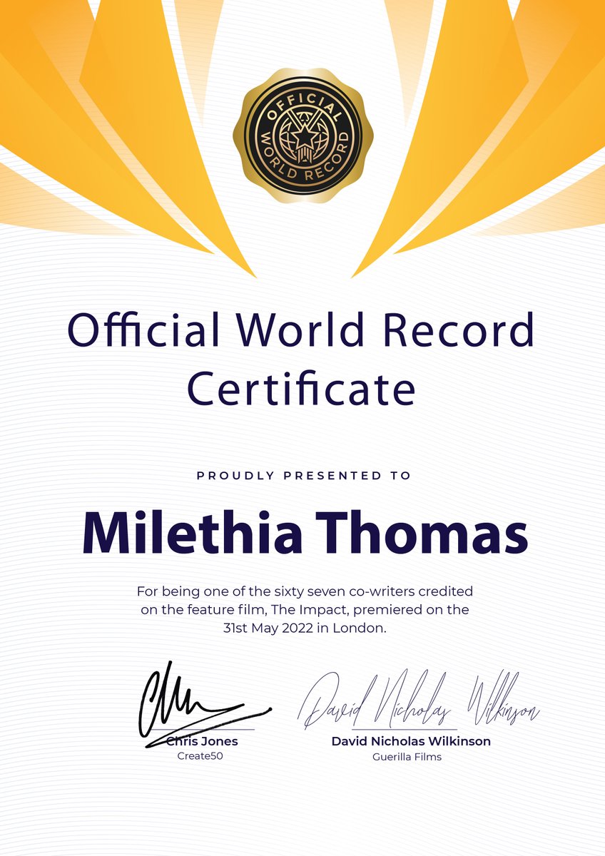 We have smashed our own pervious record on ‘50 Kisses’ with 67 screenwriters on The Impact, and beaten the film, The Owner, which had 25 directors. Impact50 has 40! Full story on link...
impact50film.com/so-its-officia…