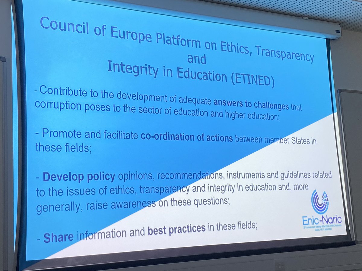 nathnilsson's tweet photo. Atelier « stratégies de lutte contre la fraude dans l’#enseignementsuperieur » animé par @FEI_enicnaric échanges sur le projet #fraudS+ par @CIMEA_Naric et @UHR_se la plateforme ETINED par @coe  et le réseau national d’intégrité académique en 🇮🇪 #EduFraud #ENIC_NARIC https://t.co/bSuamRJSDf