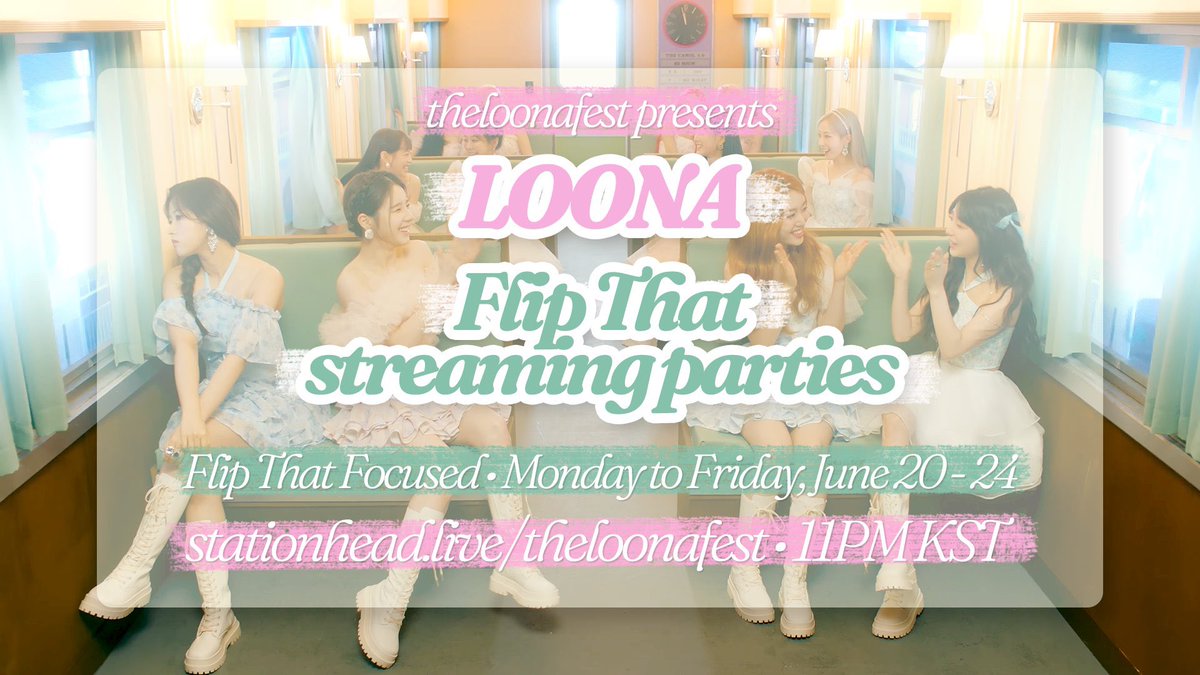 theloonafest's tweet photo. Today LOONA has flipped that! DAY 1 of Week 1 of #TheLOONAFestival_FlipThat starts NOW! 

STATIONHEAD: https://t.co/ggtDJmZyd4
SPOTIFY: https://t.co/my0tMcekM2
YOUTUBE: follow our tweets + streaming manually

Check replies for more info ⬇️

#이달의소녀
@loonatheworld https://t.co/jL42ZS3uY6
