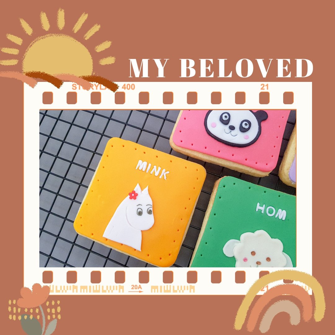 fondant cookies  home•made
you can design by yourself
⭕️ จัดส่งทั่วประเทศ 

คุกกี้ฟองดอง
ขนาด 3.5 cm ชิ้นละ 20 บาท
ขนาด 7.5 cm ชิ้นละ 50 บาท
กล่องของขวัญ +30 บาท
🚚ค่าจัดส่ง 
J&amp;T 50 บาท 
Kerry 80 บาท

#belovedcookies🍪
 #ของขวัญวันครบรอบ #ของขวัญวันเกิด #ของขวัญวันรับปริญญา
