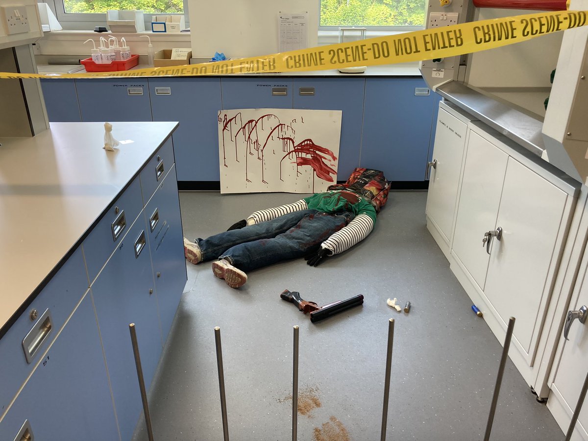 ScienceFife's tweet photo. A great day with the S6 @KirkcaldyHigh science students with our interactive CSI day. Pupils are learning about
forensics, crime reporting and crime scene analysis. Well done to all the students 🧬🧑🏽‍🔬🔬@fifecollege @DFESTBE #sciencefifecollege https://t.co/YLuKvQ47at