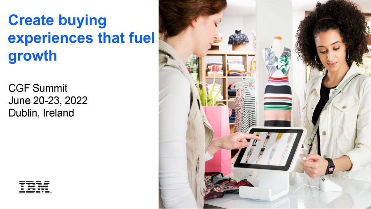 MihaelaLivia's tweet photo. What if we can bring together consumer preferences, omnichannel interactions, supply chain intelligence across all touchpoints? #IBM experts will show you how the latest technologies available help you orchestrate omnichannel experiences while fuel profitability. #CGFSummit https://t.co/Mx4NGF7VEi