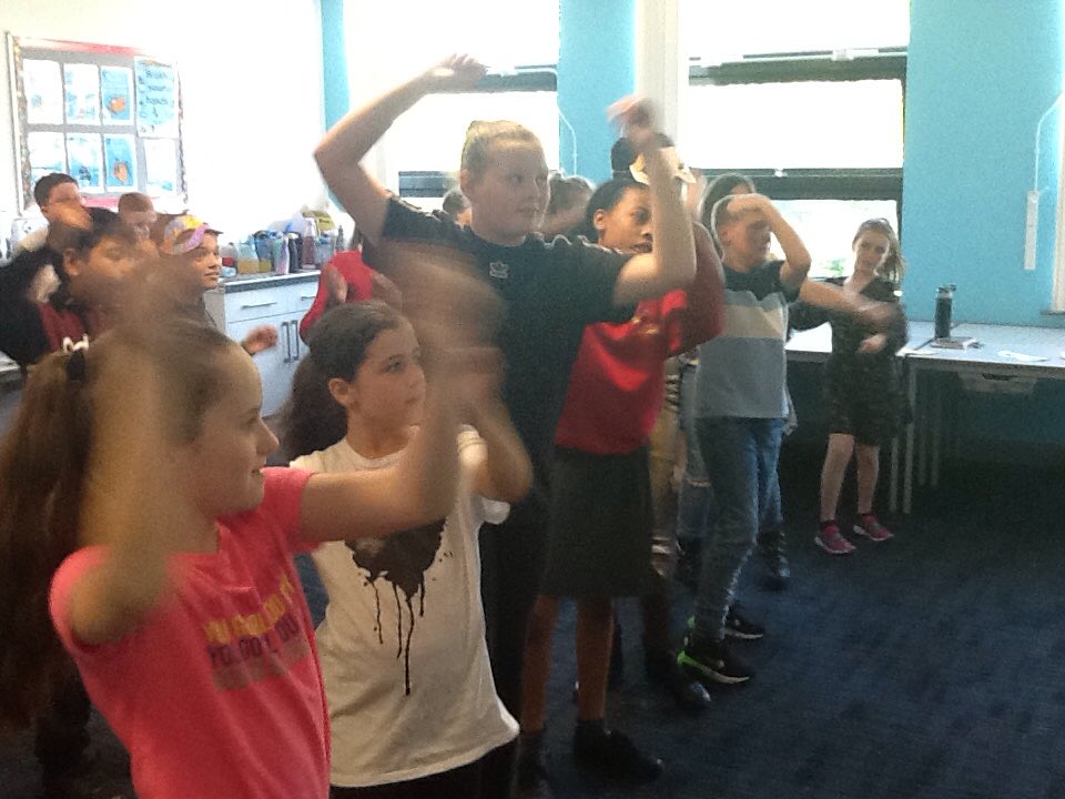westheathprim's tweet photo. To kick off World Music Day, Class 12 made masks to celebrate the dance of Salsa before practising a routine as a class. #WHPSClass12 #WHPSMusic #WHPSWorldMusicDay https://t.co/gJYdsKu2Ra