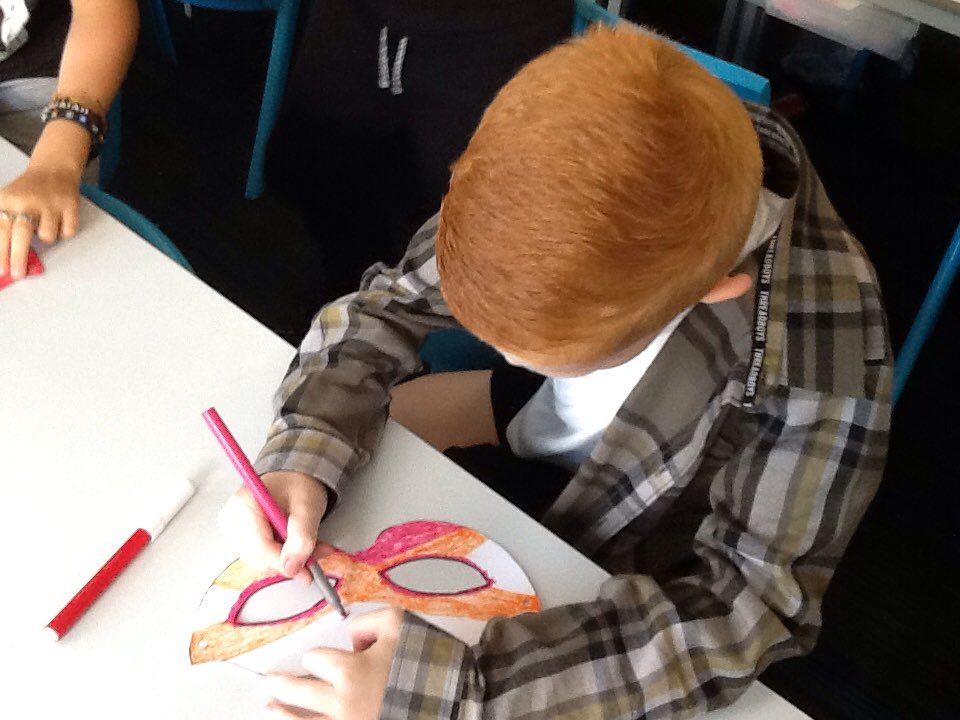 westheathprim's tweet photo. To kick off World Music Day, Class 12 made masks to celebrate the dance of Salsa before practising a routine as a class. #WHPSClass12 #WHPSMusic #WHPSWorldMusicDay https://t.co/gJYdsKu2Ra