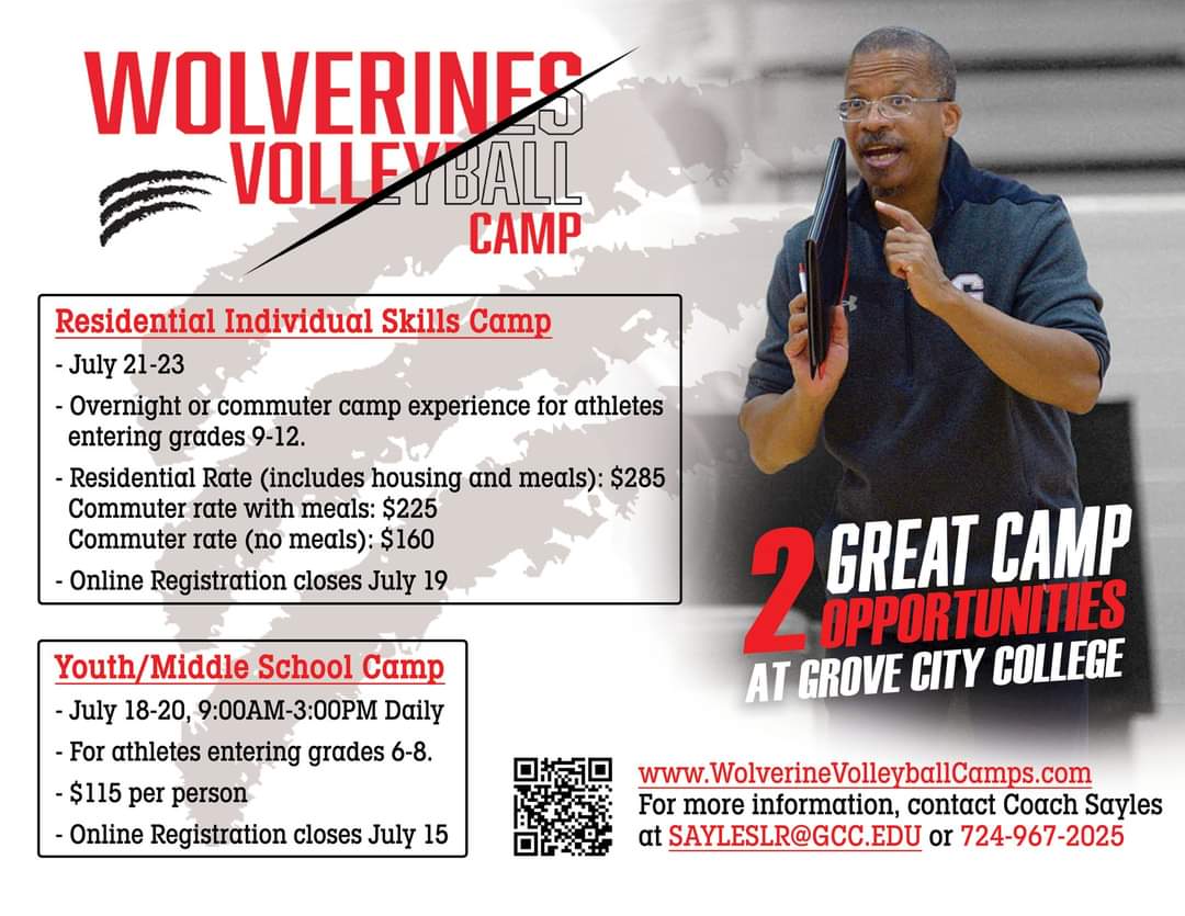 One month away from Wolverine Volleyball Skills Camp. Registration is near capacity but there are a few spots remaining. Don't wait, register today!