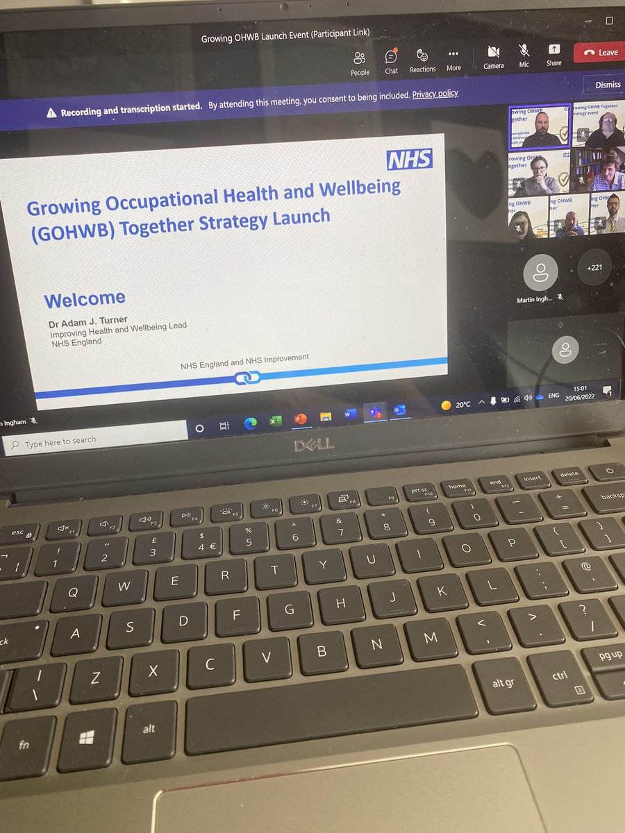 Fantastic to join the Growing Occupational Health and Well-being national strategy launch event today @AdamTsays #growingohnenc