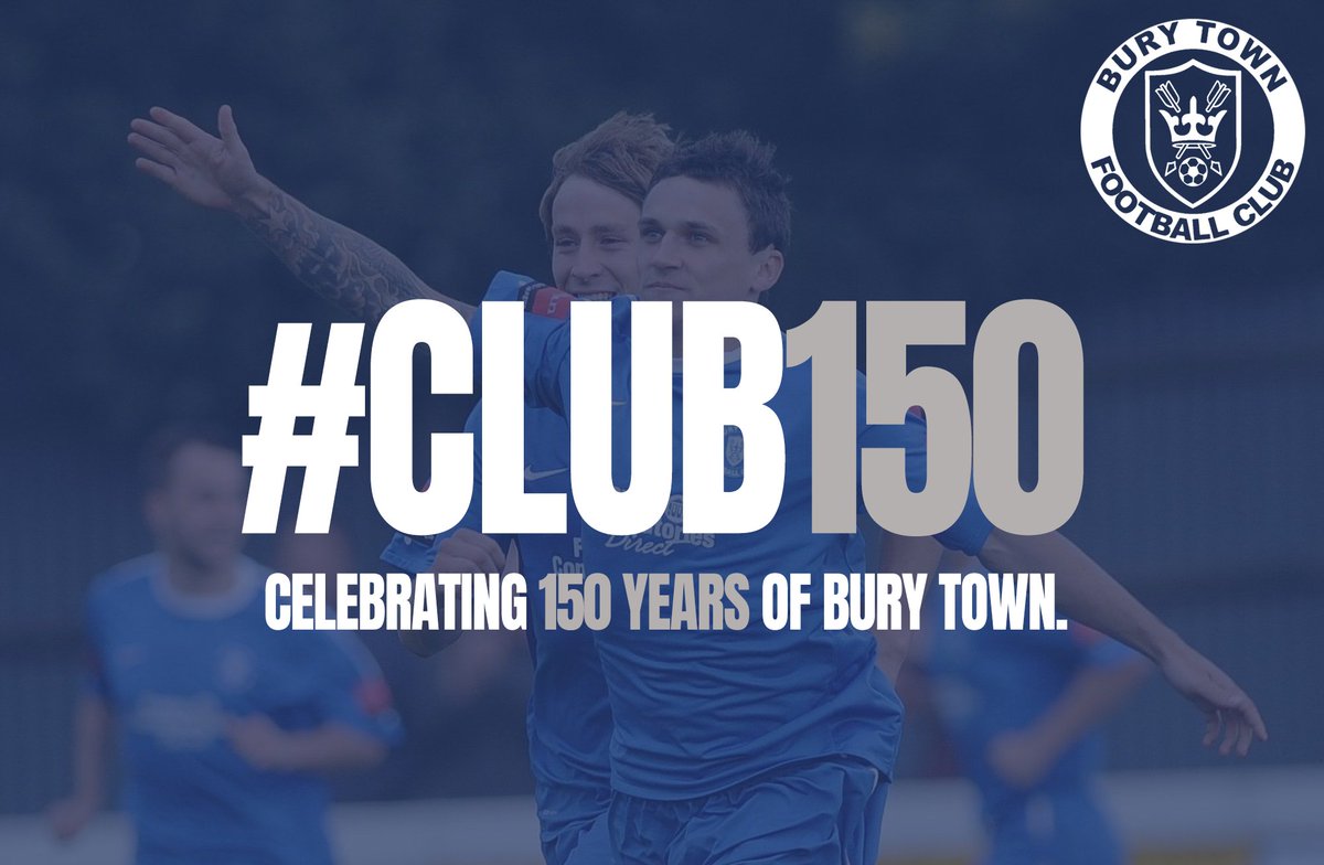 BuryTownFC's tweet photo. 🔷 #Club150, celebrating 150 years of Bury Town.
𝘽𝙪𝙧𝙮 𝙎𝙩. 𝙀𝙙𝙢𝙪𝙣𝙙𝙨. 𝙔𝙤𝙪𝙧 𝙩𝙤𝙬𝙣, 𝙮𝙤𝙪𝙧 𝙘𝙡𝙪𝙗.
#BURYT https://t.co/5YKdAK1A64