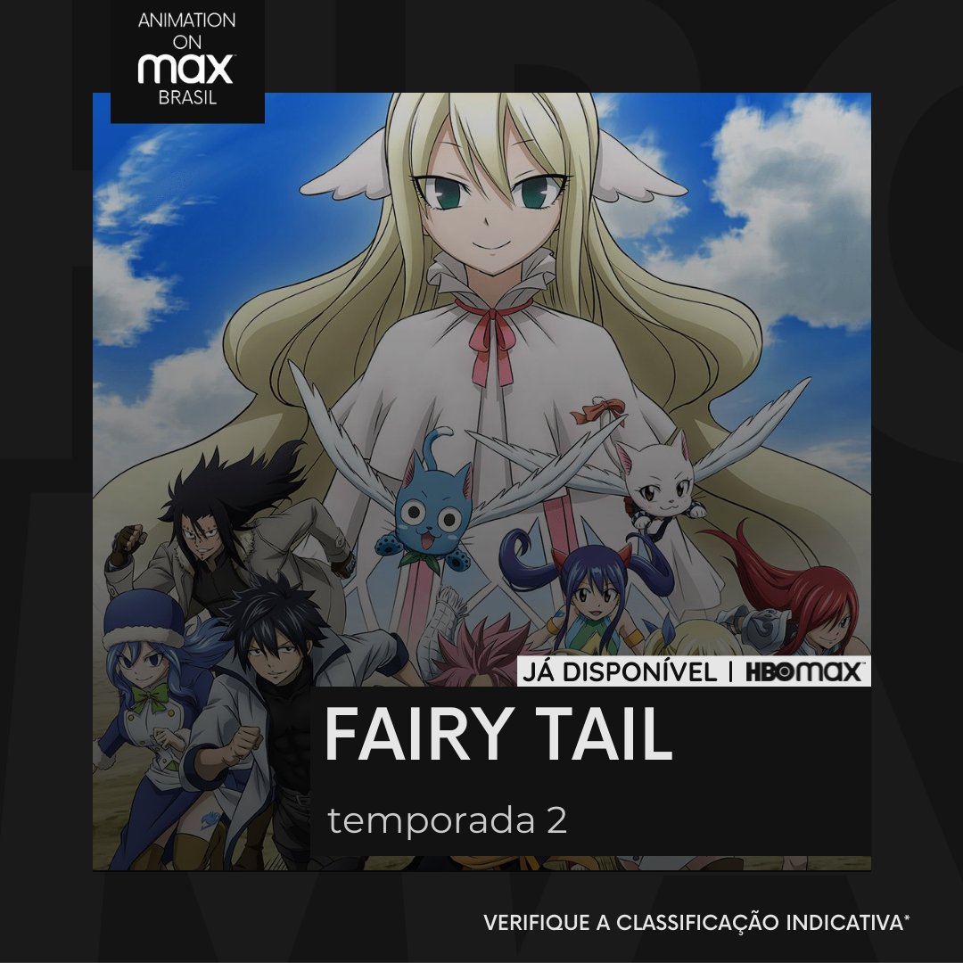 Fairy Tail chega à HBO Max sem dublagem