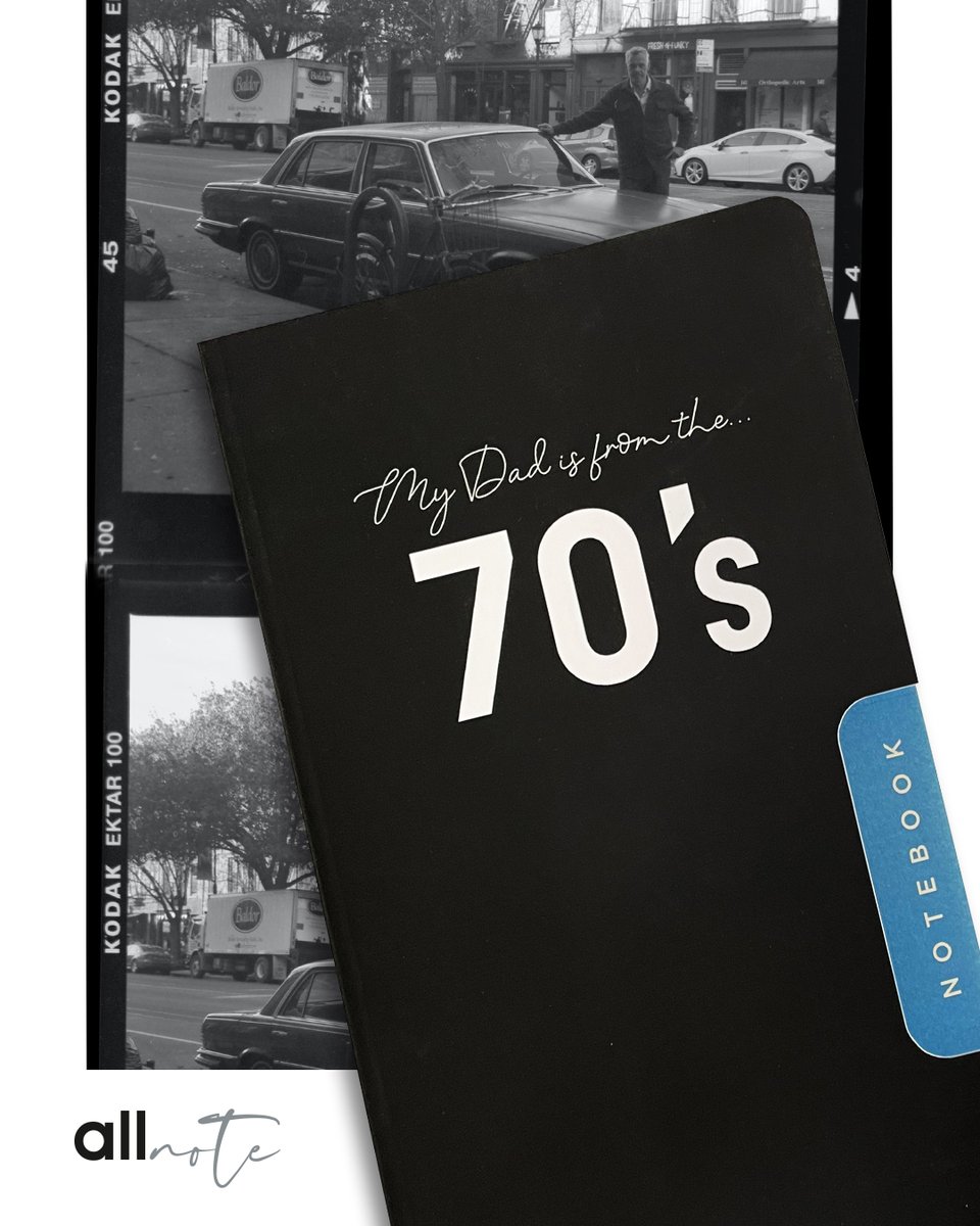 Mottolu defter serisinin tümü eğlenceli birer hediyelik ürün. 
Bu defterdeki mottomuz "My Dad is From the 70's". Kime hediye etmek istersiniz :) 🤩

allnote.com.tr

#allnote #allnotecomtr #paperlovers #defter #kırtasiye #notebook #stationary
#hediyedefter #defterseti