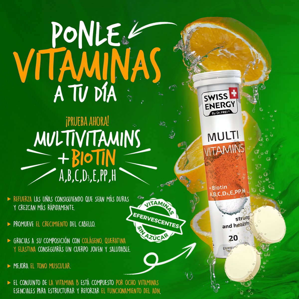 📣 Ponte 11 con tus #Vitaminas  favoritas 😅 para mantenerte fuerte y saludable en estos tiempos. 😌💪🏻
💟#SwissEnergyMultivitamins + #Biotin es lo que necesitas. 😍😏
