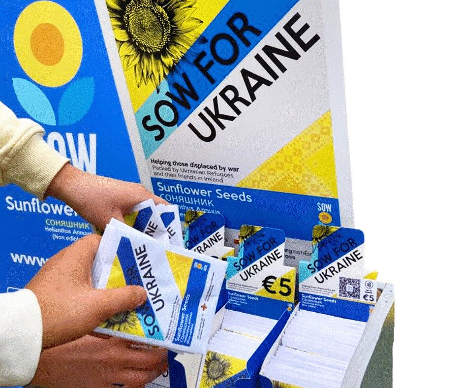 CoffeeHouseLane's tweet photo. Help Sow Now raise vital funds for Ukraine through the sale of their sunflower seeds. With 100% of proceeds going directly to the Irish Red Cross. You can purchase your Sow Now seeds directly on the Sow Now website or in your local @SuperValuIRL, @CentraIRL #SupportUkraine #sonow https://t.co/sJXatimRJ3