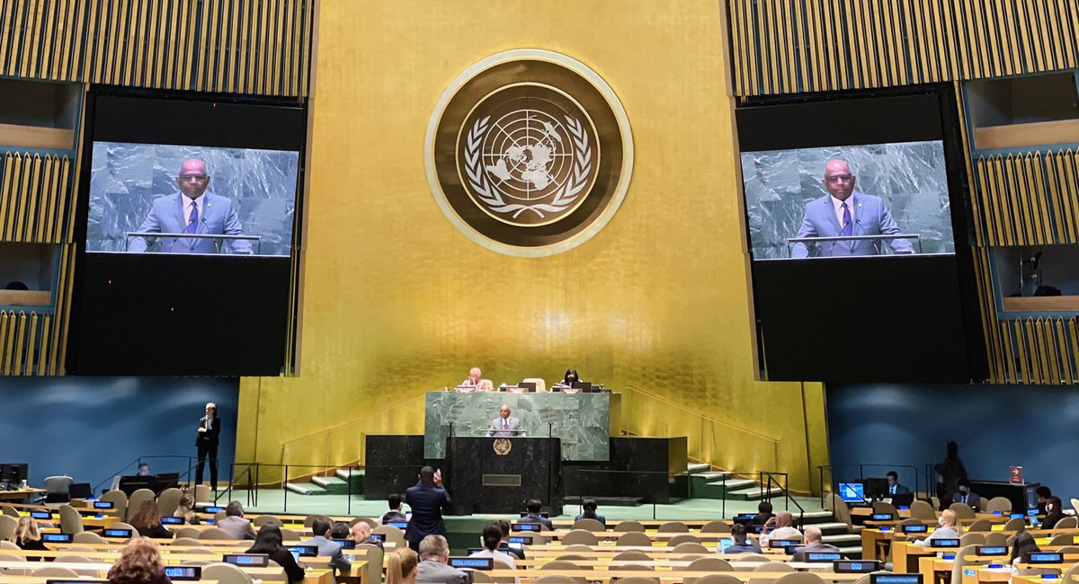 Whether rooted in racism, religious persecution, or other forms of prejudice, hate speech has the power to upend the safety and quality of life of individuals &amp; entire communities.

Remarks @ the Informal HLM of the UNGA on Countering #HateSpeech👉bit.ly/3Qyrn2I