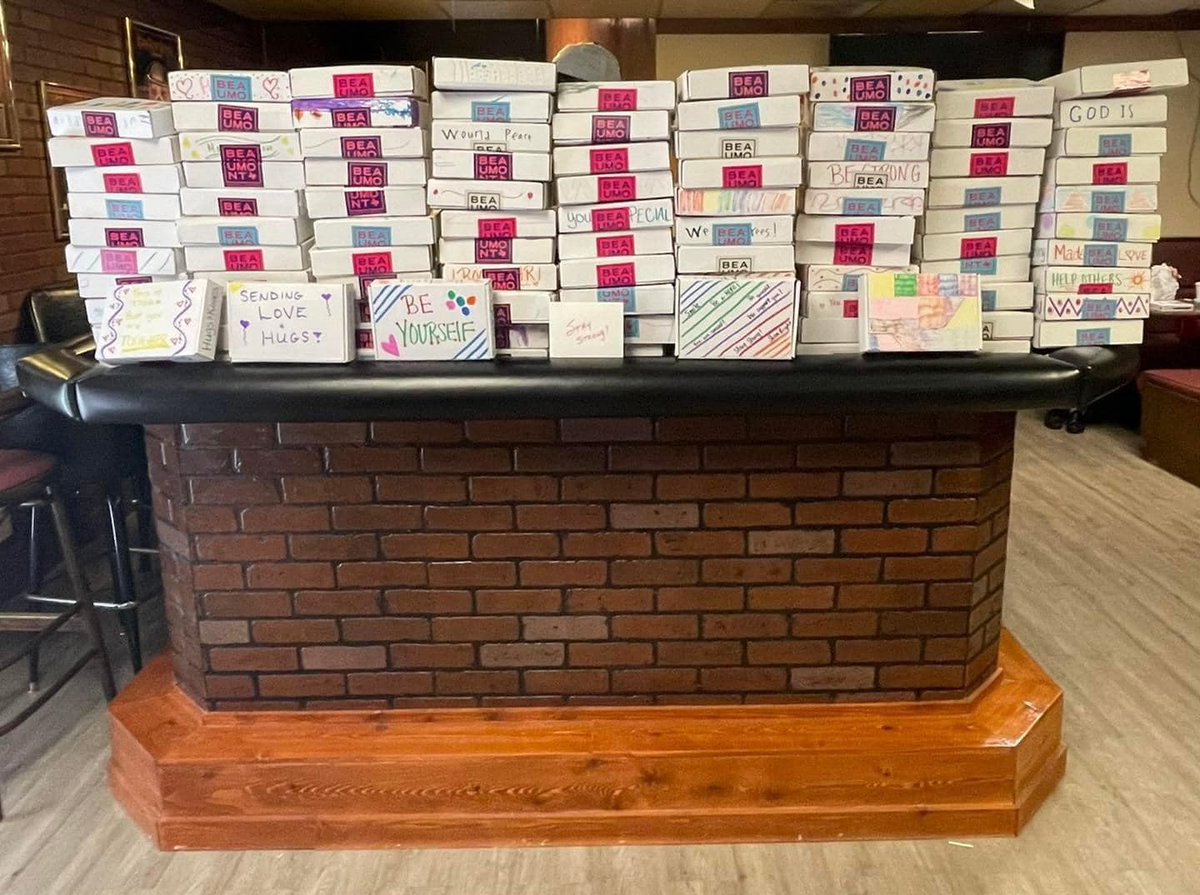 UnitedWayBMT's tweet photo. The power of collaboration was alive and well this past Saturday as we partnered with American Legion Post 33 &amp; New Path Therapy &amp; Wellness to get 100 grief boxes put together for the child survivors of the Uvalde tragedy. #BMT4Uvalde 💙🧡❤️ https://t.co/6VI9x2PgRU