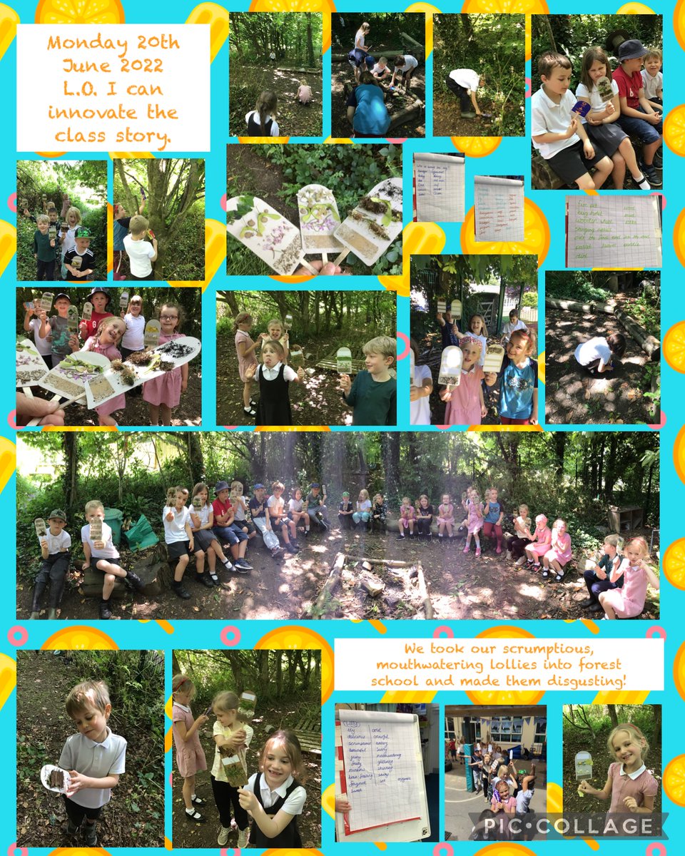 PSMPrimary's tweet photo. Today in Year 2 we roamed around Forest school and  we constantly dropped our scrumptious lolly and eventually we made a revolting one. #year2 #psmps #thedisgustingsandwich #reinventingthestory #forestschool https://t.co/Qbz41UR0WT