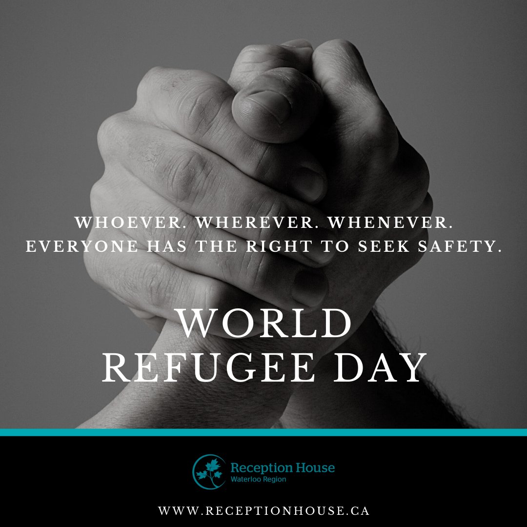 Reception_House's tweet photo. ICYMI: Whoever. Wherever. Whenever.
Everyone has the right to seek safety.
Today marks #WorldRefugeeDay. How are you welcoming our newest neighbours to our community?
To help, visit https://t.co/WCetnuWIMw.
#wrd #welcometoWR #Newestneighours #newcomerswelcome #RefugeesWelcome https://t.co/V9JeKB6QIT