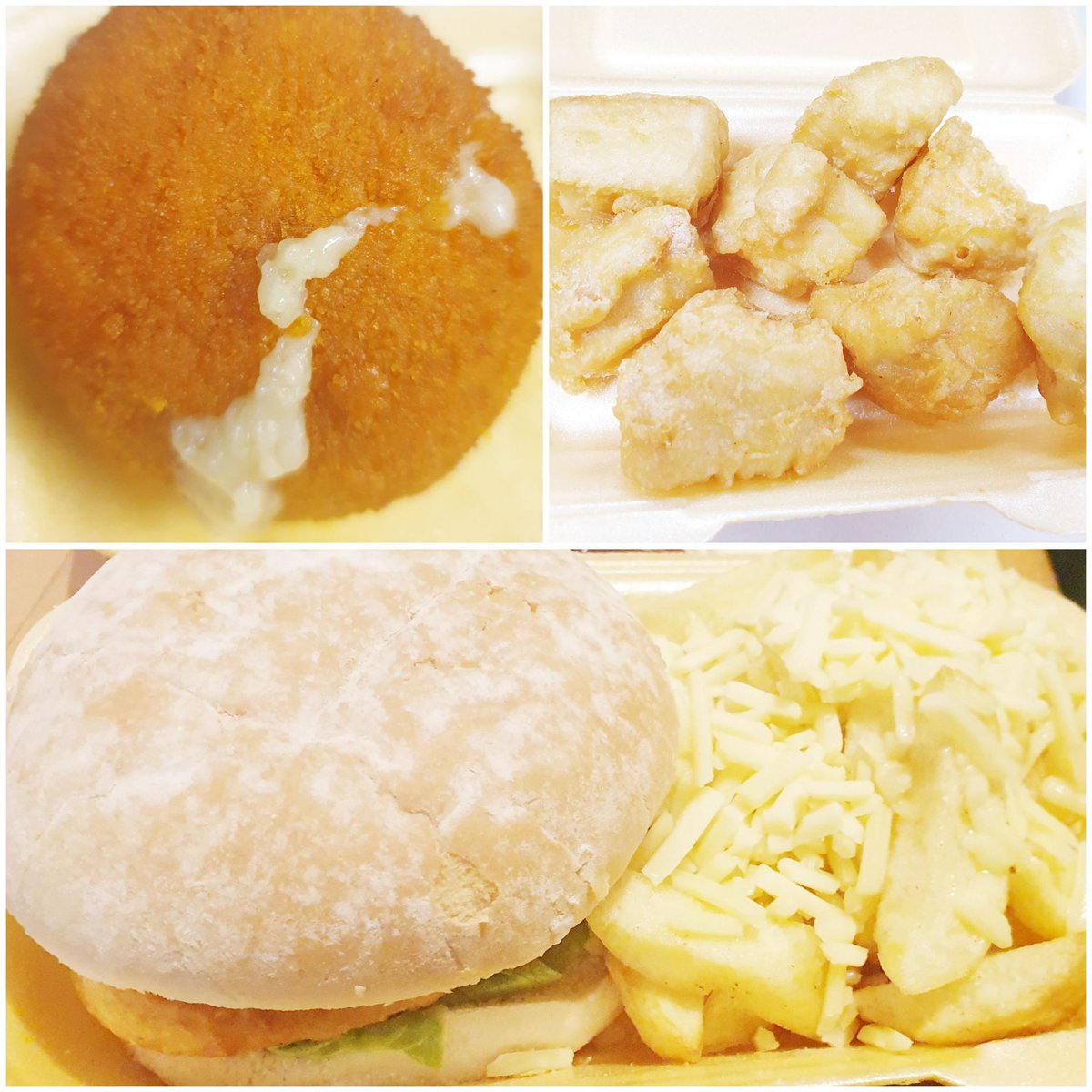 Migelsfishbar's tweet photo. Call in anytime between Monday to Saturday 12:00 - 8:30pm

#cheesyfood #cheesychips #cheesy #migels #chippy #takeaway #chipshop #carmarthenshire #fishandchips #freshfish #llanelli #bryn #llwynhendy #chippytea #cheeserisoles #cheeserisol #cheeserissole #chickenbites #chickenburger https://t.co/Ha9QtDX4kO