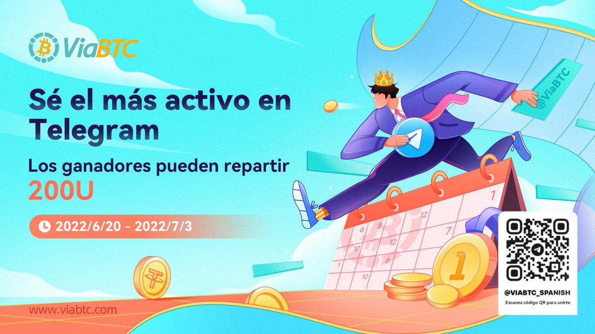 ViaBTC_Spanish's tweet photo. 🎉Únete a nuestra comunidad de telegram e interactúa con nosotros para participar por 200USDT a repartir

✅Únete a https://t.co/X2e1hKFwZd
✅Dale like + RT.
✅Daily Check-in 
✅Participa en la conversación

#ViaBTC #ViaBTC6thAnniversary #LinkToTheFuture https://t.co/BS2JAblII1