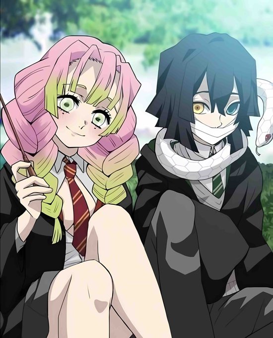 Demon Slayer ⛩さんがTwitterに投稿した甘露寺蜜璃(鬼滅の刃)のイラスト。