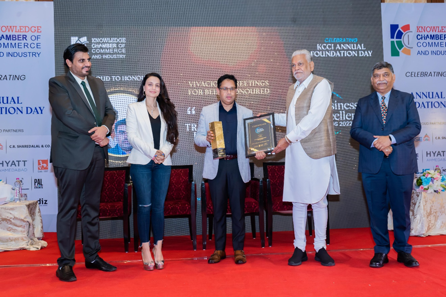 TFiberGrid's tweet photo. Knowledge Chamber of Commerce &amp; Industry (KCCI) Awarded @TFiberGrid for “ICT Transformation under Digital India”. @KTRTRS @jayesh_ranjan https://t.co/4PoYhl3Jee