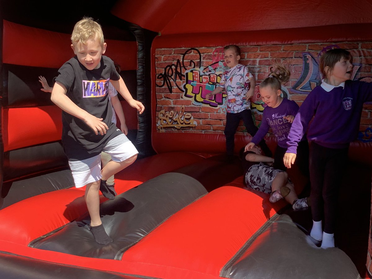 We have had so much fun today! What a treat to play on the bouncy castles after a year of hard work! <a href="/MrsMcLachlanBPS/">Mrs McLachlan & P3L</a>
