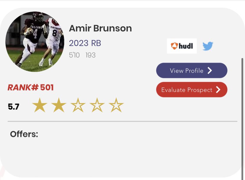 Thank you <a href="/CoachJayUConn/">CoachJay - Elite 400 National Recruiting Expert</a> for ranking me a 2 ⭐️ at the Stampcamp yesterday i had a great time!