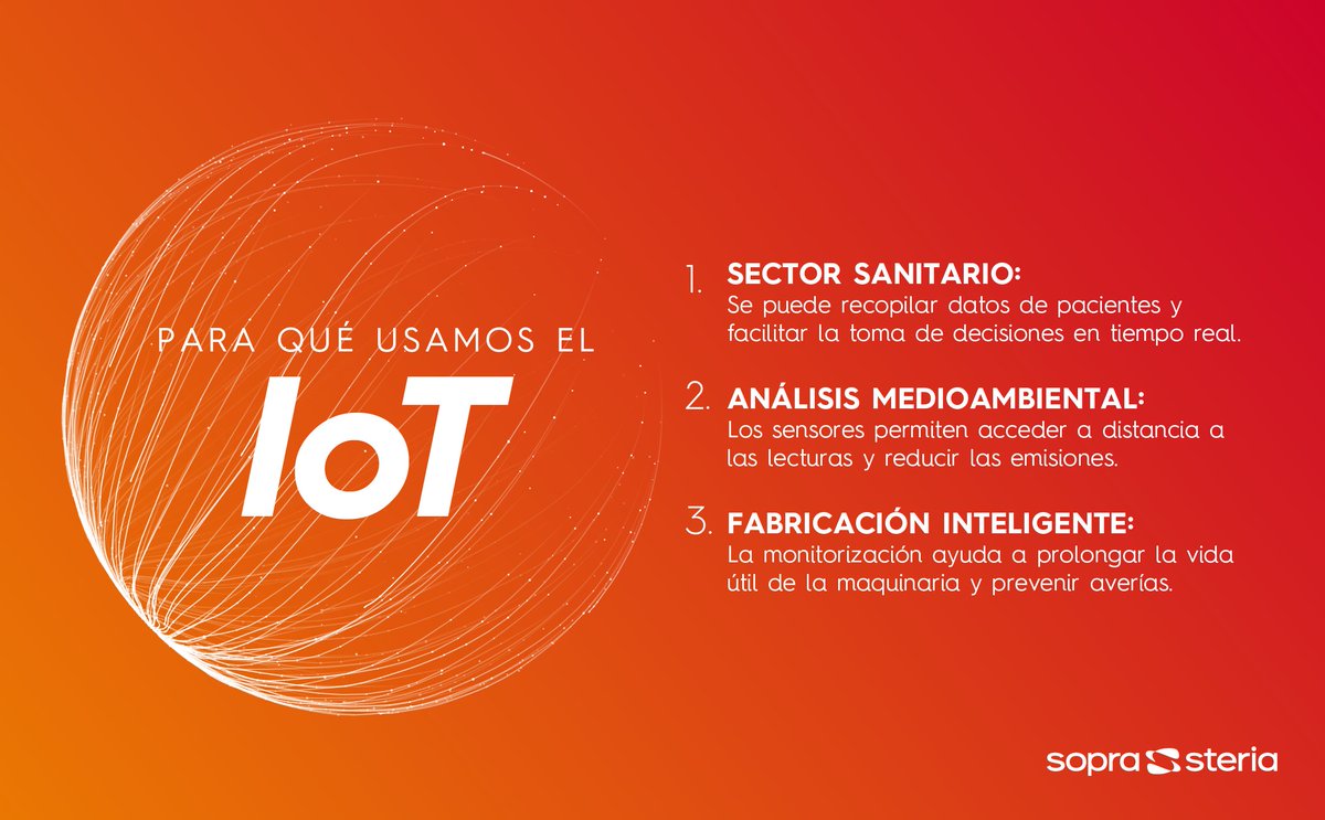 SopraSteria_ES's tweet photo. El #IoT o Internet de las Cosas hace referencia a objetos conectados que pueden interactuar a través de la red ¿Quieres saber para qué se utiliza? ¡Descubre más!
#Tecnología #IT #TransformaciónDigital #tendencias https://t.co/7Ab43UA03q
