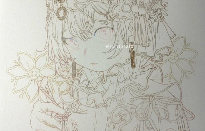 以前ご依頼で描かせていただいたイラストの線画を残していたので、せっかくなので載 